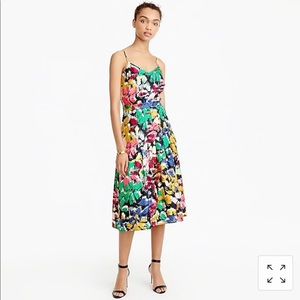 J.Crew silk spaghetti strap dress